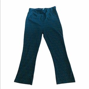 Boho Free People Patterned Flare Pants